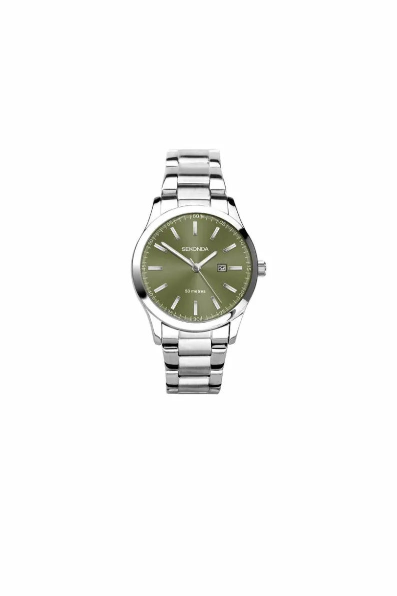 Watches*Sekonda 40543 Classic 34mm Quartz Watch Silver