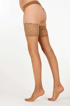 Tights & Socks|Tights & Socks*Aristoc 10 Denier Sensuous Lace Top Hold Ups - Nude