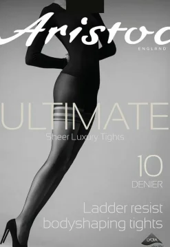 Tights & Socks|Tights & Socks*Aristoc 10 Denier Ultimate Ladder Resist Banded Bodyshaper Tights - Black