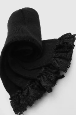 Tights & Socks|Tights & Socks*boohoo 2 Pack Ribbed Sock With Lace Trim black