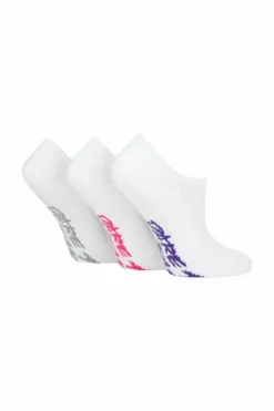 Tights & Socks|Tights & Socks*SOCKSHOP 3 Pair Dare to Wear Plain Bamboo No Show Socks White