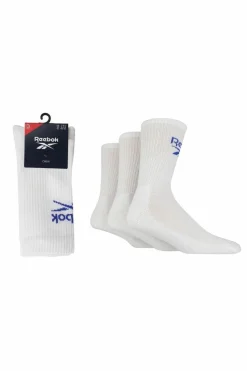 Tights & Socks|Tights & Socks*Reebok 3 Pair Pack Crew Sport Sock White