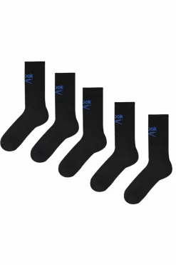 Tights & Socks|Tights & Socks*Reebok 5 Pair Pack Crew Sport Sock Black