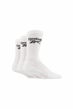 Tights & Socks|Tights & Socks*Reebok 3 Pair Pack Crew Sport Sock White
