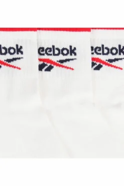 Tights & Socks|Tights & Socks*Reebok 3 Pair Pack Quarter Sport Sock With Cushioned Sole White