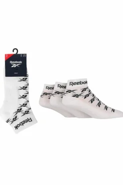 Tights & Socks|Tights & Socks*Reebok 3 Pair Pack Quarter Sport Sock With Cushioned Sole White
