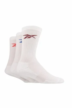 Tights & Socks|Tights & Socks*Reebok 3 Pair Pack Sport Sock With Cushioned Sole White