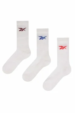 Tights & Socks|Tights & Socks*Reebok 3 Pair Pack Sport Sock With Cushioned Sole White