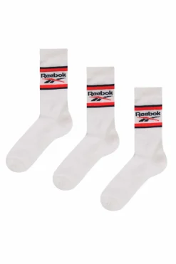 Tights & Socks|Tights & Socks*Reebok 3 Pair Pack Sport Sock With Cushioned Sole White