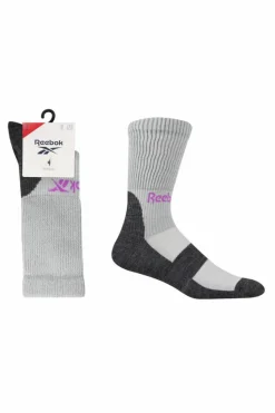 Tights & Socks|Tights & Socks*Reebok 1 Pair Pack Trekking Crew Sport Sock with Wool Grey