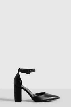 Heels*boohoo 2 Part Pointed Heels black