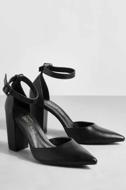 Heels*boohoo 2 Part Pointed Heels black