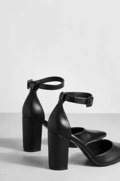 Heels*boohoo 2 Part Pointed Heels black