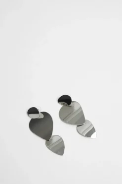 Earrings*NastyGal Abstract Circle Drop Earrings silver