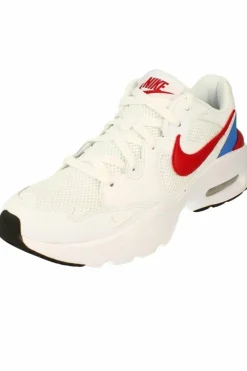 Trainers*Nike Air Max Fusion Red Swoosh Trainers White