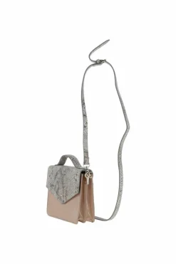 Shoulder Bags*Ashwood Leather Allegra' Patent Leather Small Cross Body Bag Nude