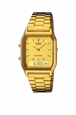 Watches*Casio AQ-230GA-9DMQYES Collection 28mm Quartz Watch Gold