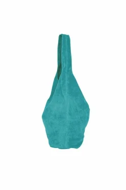 Shoulder Bags*Sostter Soft Suede Leather Hobo Shoulder Bag | BYIRL Aqua