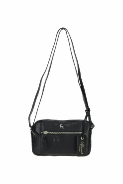 Handbags|Cross-Body Bags*Ashwood Leather Audrey' Leather Crossbody Bag with Adjustable Strap Black