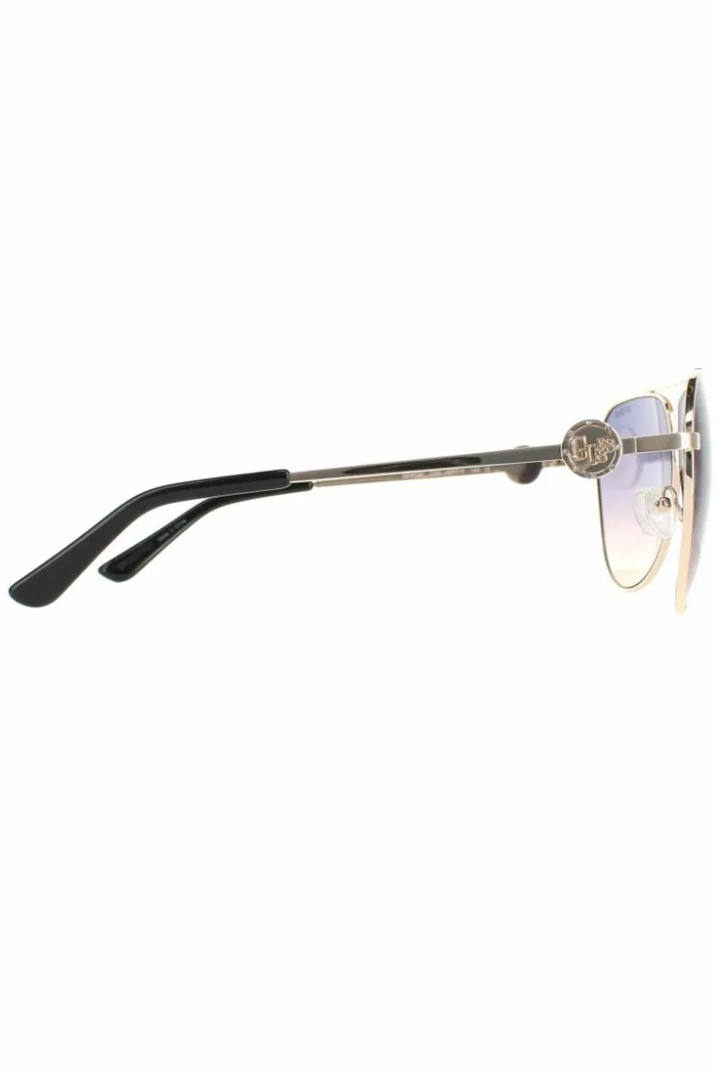 Sunglasses*Guess Aviator Blue Gradient GF6140 Gold