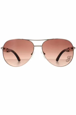 Sunglasses*Guess Aviator Brown Gradient GU7295 Gold
