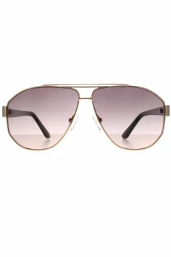 Sunglasses*Guess Aviator Grey Gradient GF6145 Gold