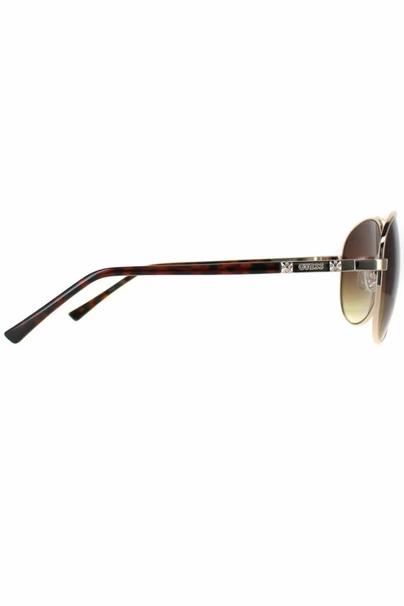 Sunglasses*Guess Aviator Other Brown Gradient GF0295 Gold
