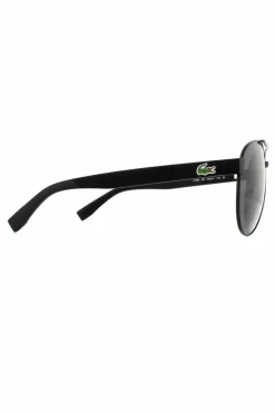 Sunglasses*Lacoste Aviator Matte Grey Sunglasses Black