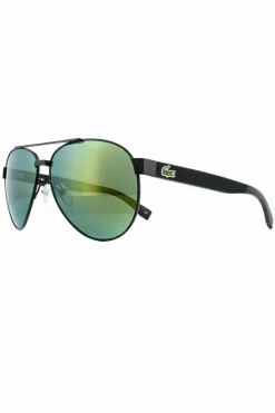 Sunglasses*Lacoste Aviator Matte Mirror Sunglasses Green