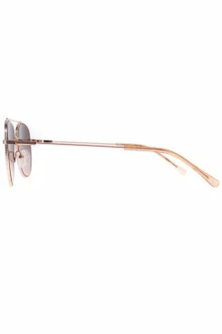 Sunglasses*CALVIN KLEIN Aviator Rose Brown Gradient CK20120S Gold