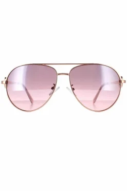 Sunglasses*Guess Aviator Rose Brown GF3064 Gold