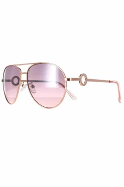 Sunglasses*Guess Aviator Rose Brown GF3064 Gold