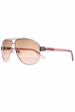 Sunglasses*Guess Aviator Rose Brown Gradient GF6145 Gold
