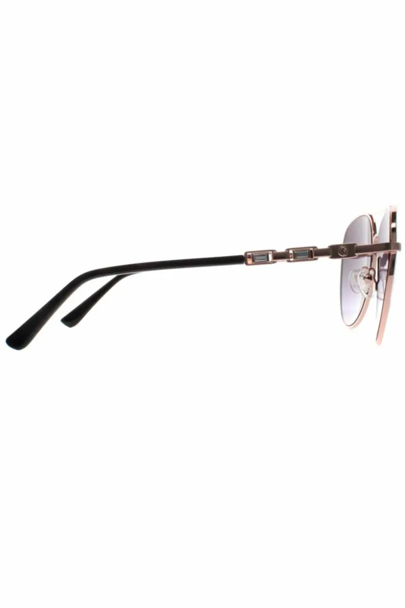 Sunglasses*Guess Aviator Rose Grey Gradient GF6143 Gold