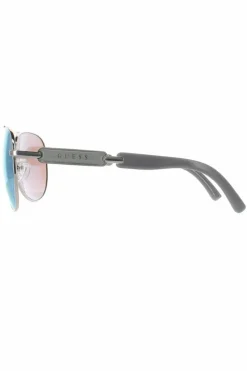 Sunglasses*Guess Aviator Shiny Dark Nickeltin Blue Mirror GU7295 Gold