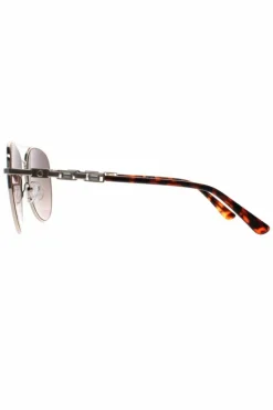 Sunglasses*Guess Aviator Brown Gradient GF6143 Silver