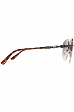 Sunglasses*Guess Aviator Brown Gradient GF6143 Silver