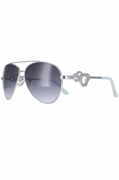 Sunglasses*Guess Aviator Grey Gradient GF0365 Silver