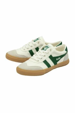 Trainers*Gola Badminton' Canvas Lace-Up Trainers Off White