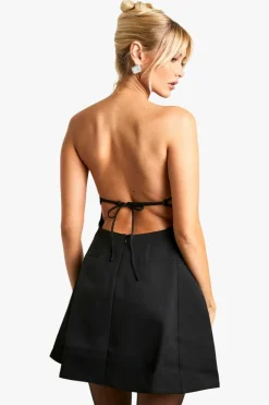 A Line Dresses|Skater Dresses*boohoo Bandeau A-line Mini Dress black