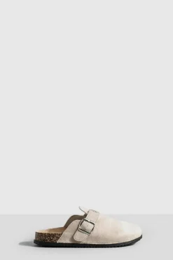 Flats*boohoo Basic Closed Toe Clogs taupe