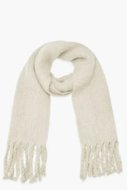 Scarves|Scarves*boohoo Basic Fringe Scarf cream