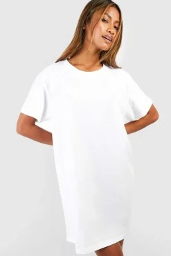 T-Shirt Dresses|Shirt Dresses*boohoo Basic Oversized T-shirt Dress white