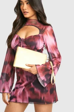 Handbags|Clutch Bags*boohoo Basic Zip Top Clutch Bag gold