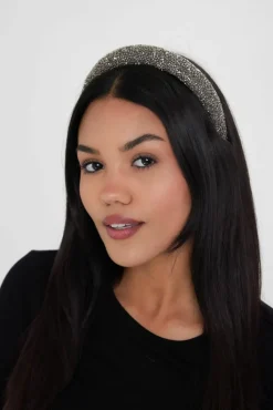 Hair Accessories*My Accessories London Beaded Headband Silver