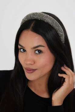 Hair Accessories*My Accessories London Beaded Headband Silver