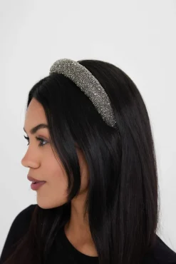 Hair Accessories*My Accessories London Beaded Headband Silver