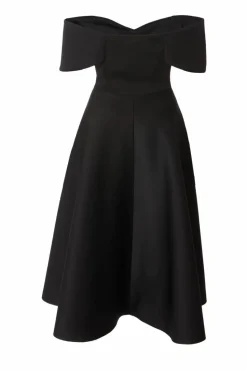 Midi Dresses*Quiz Bardot Midi Skater Dress Black