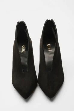 Heeled Boots|All Boots*Quiz Block Heel Shoes Boots Black