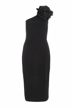 Midi Dresses*Quiz Corsage Midi Dress Black